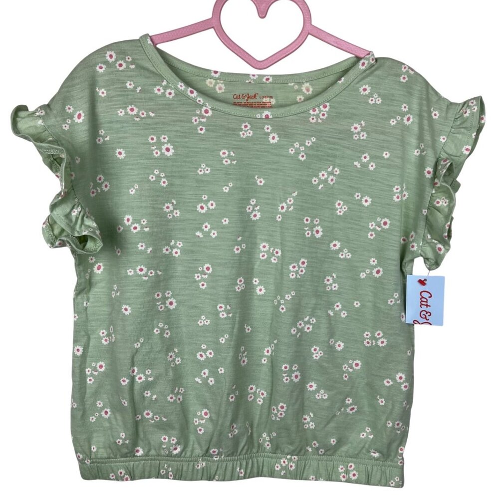 Cat & Jack Floral Cinch Top